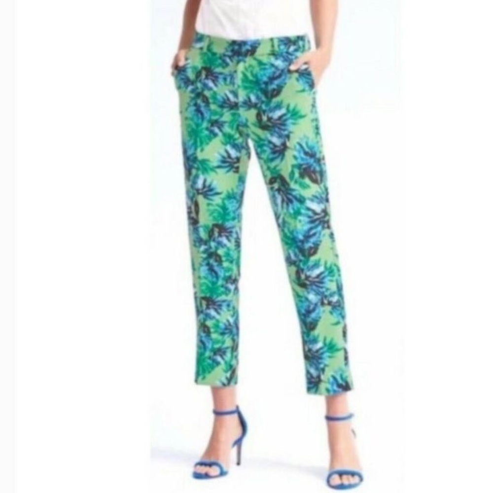 Banana Republic Tropical Floral Avery Pants